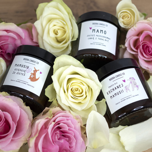 PREZENT na Dzień Mamy Świeca Sojowa