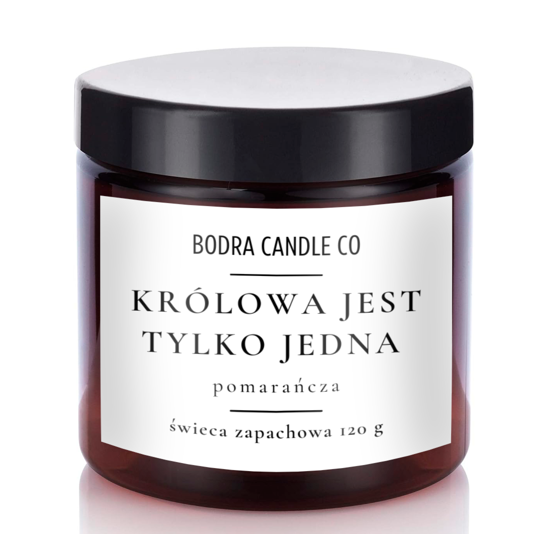 Świeca Sojowa w słoiku "Królowa jest tylko Jedna"