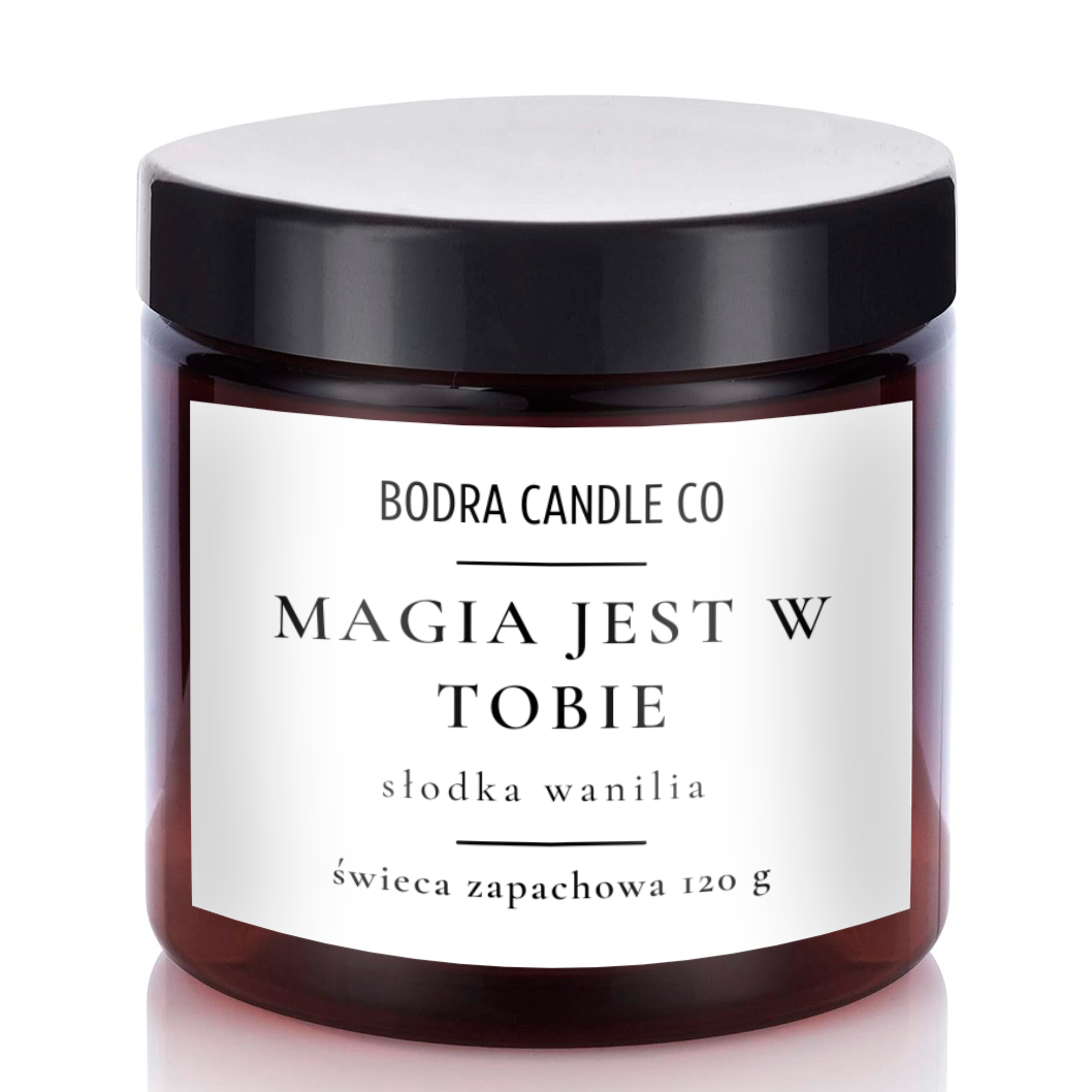 Świeca Sojowa w słoiku "Magia jest w Tobie"