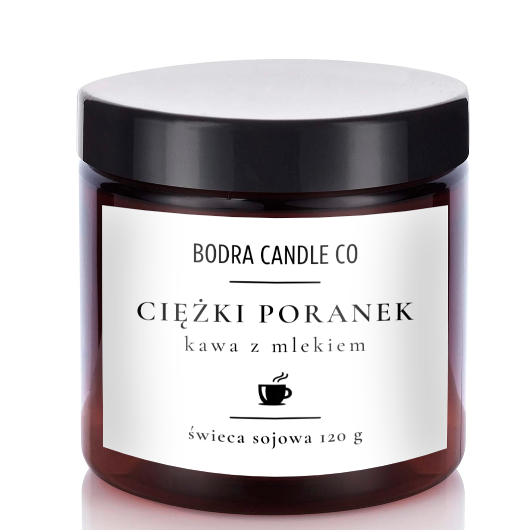 Świeca sojowa zapachowa "Ciężki Poranek"