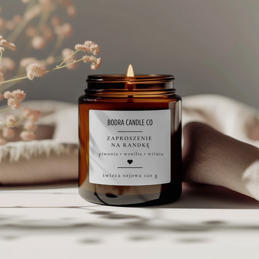 Świeca Sojowa Zapachowa "Zaproszenie Na Randkę"