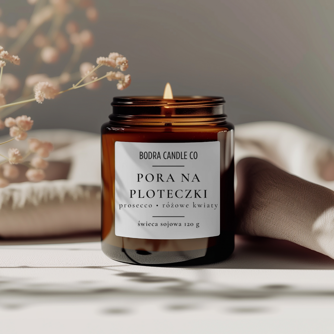 Świeca sojowa zapachowa "Pora na Ploteczki"